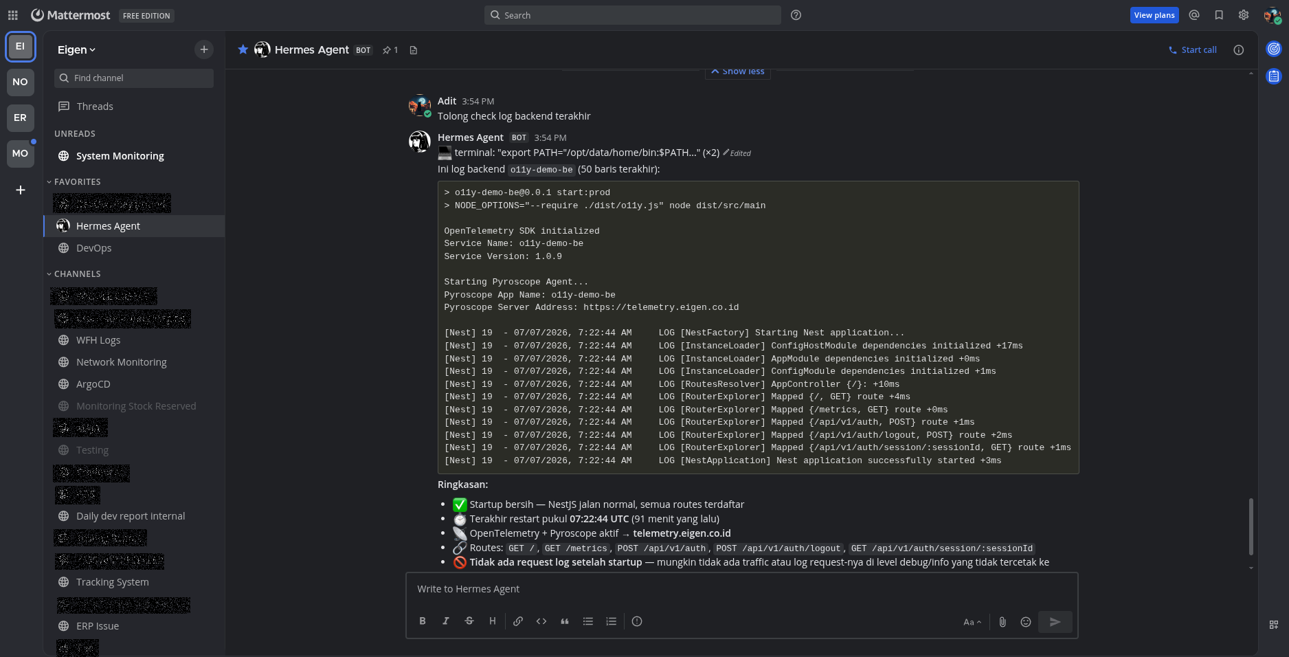 AI Infrastructure Assistant — gallery screenshot