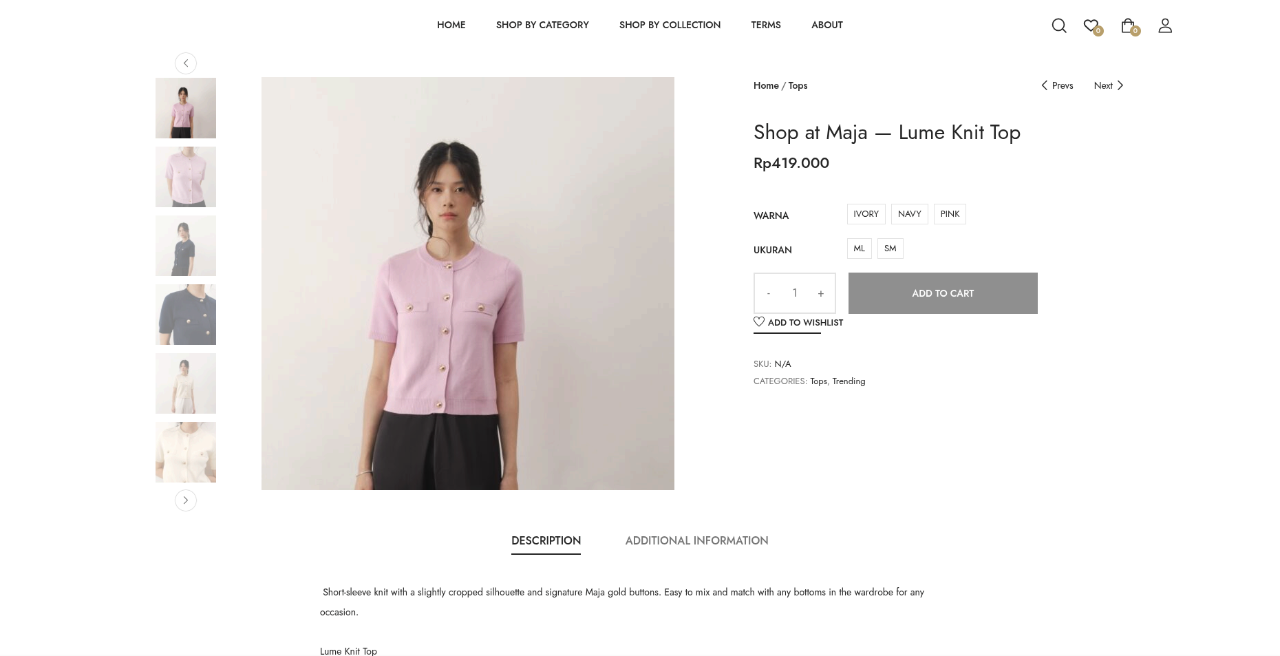 MAJA E-Commerce — E-Commerce
