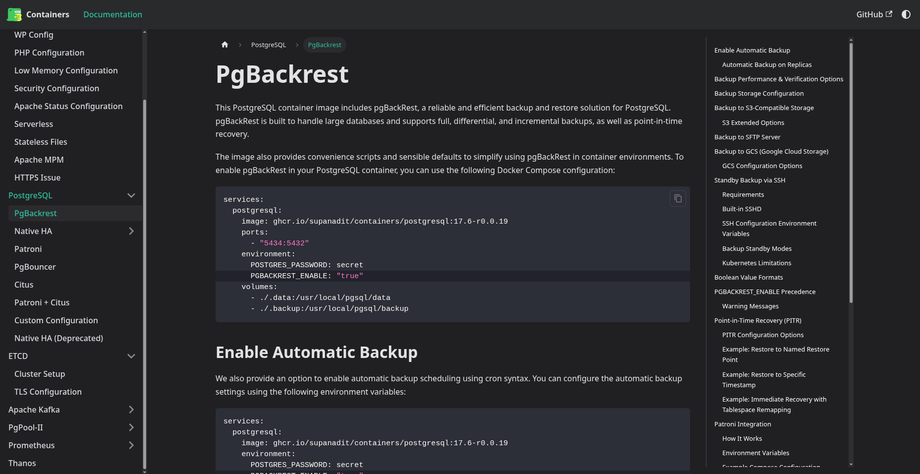 containers — Personal Project