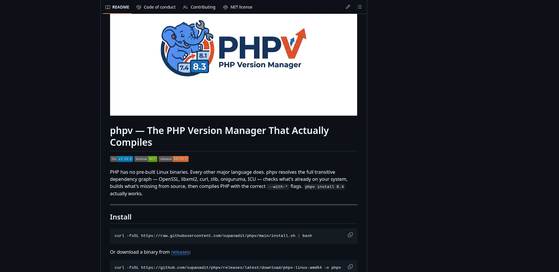 phpv — Personal Project