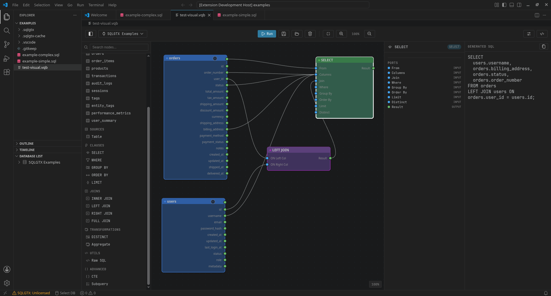 SQLGTX — gallery screenshot