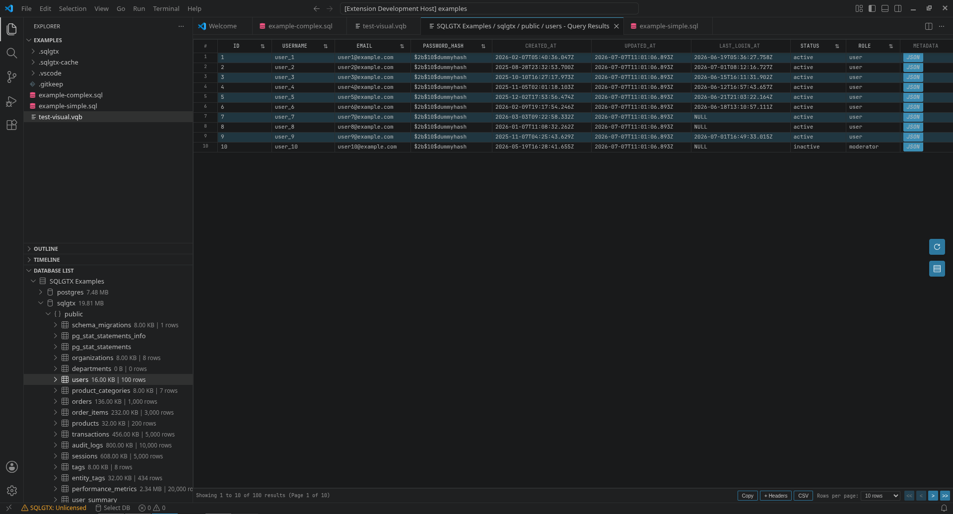 SQLGTX — gallery screenshot