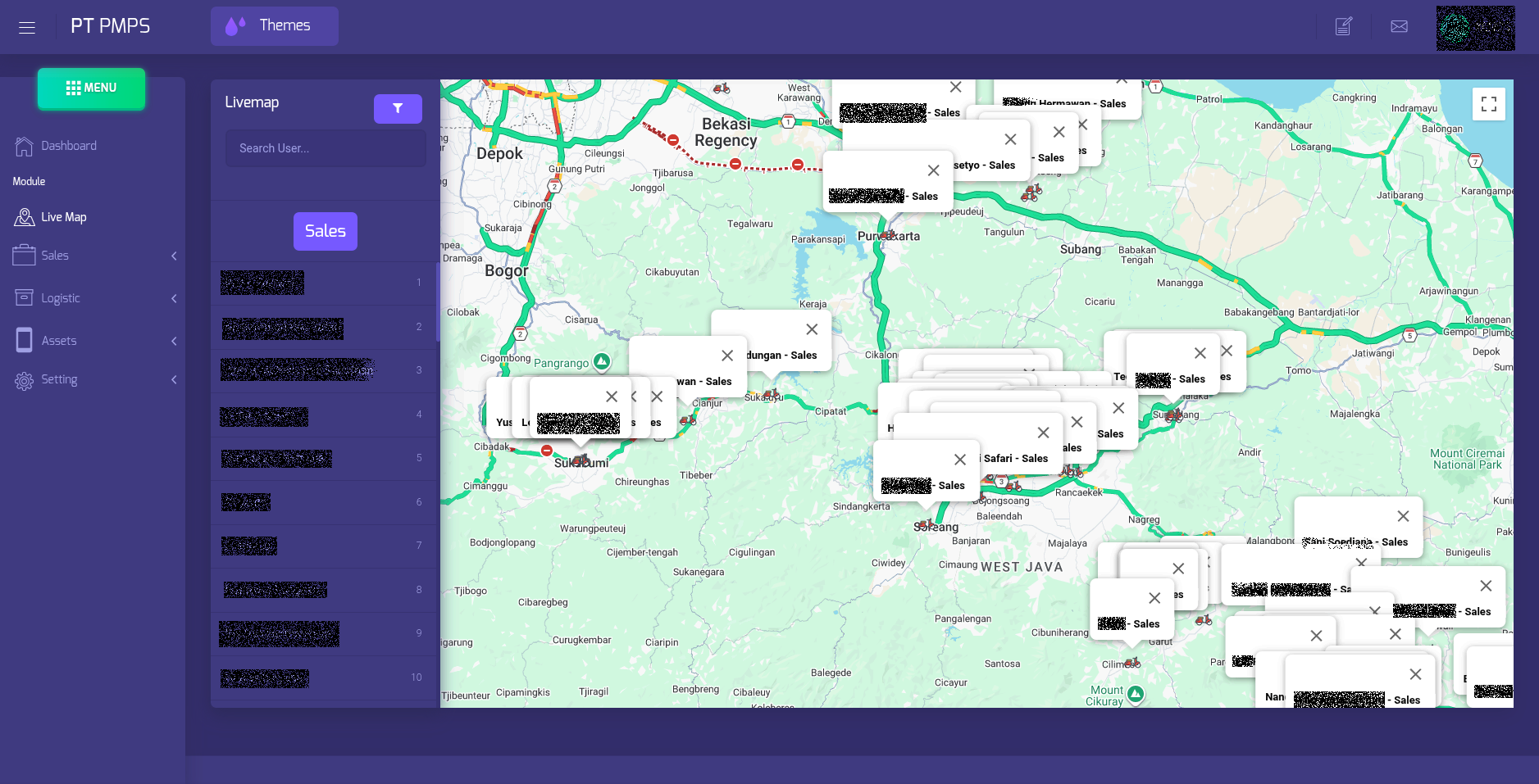 PMPS Tracking System — Full-Stack
